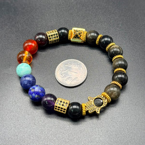 Hamsa Protection Chakra Bracelet
