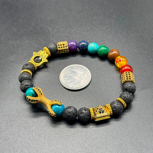 Evil Eye & Coral Protection Bracelet