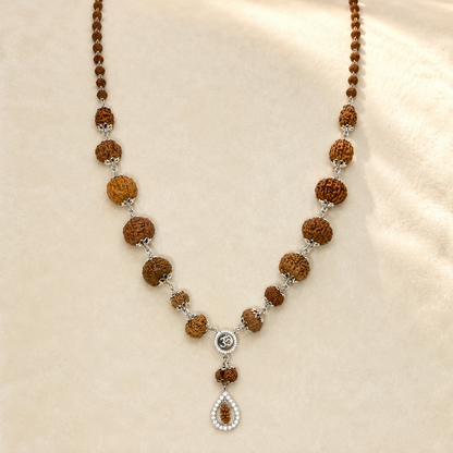 1–14 Mukhi Indonesian Rudraksha Kantha with Gauri Shankar – 25–30 g | GemKrishna