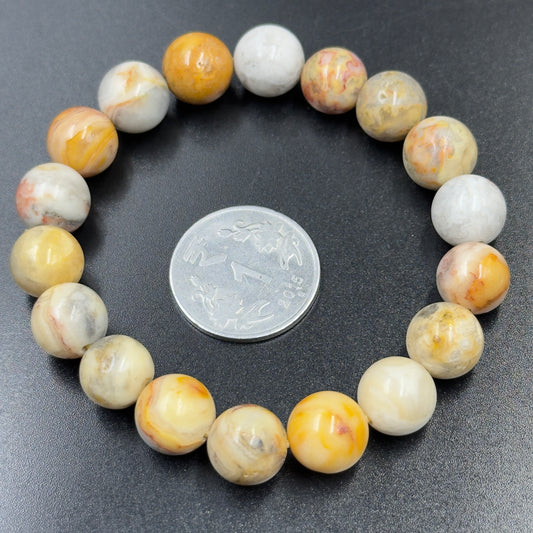 Crazy Lace Agate Bracelet (Joy, Balance and Vibrant Energy)