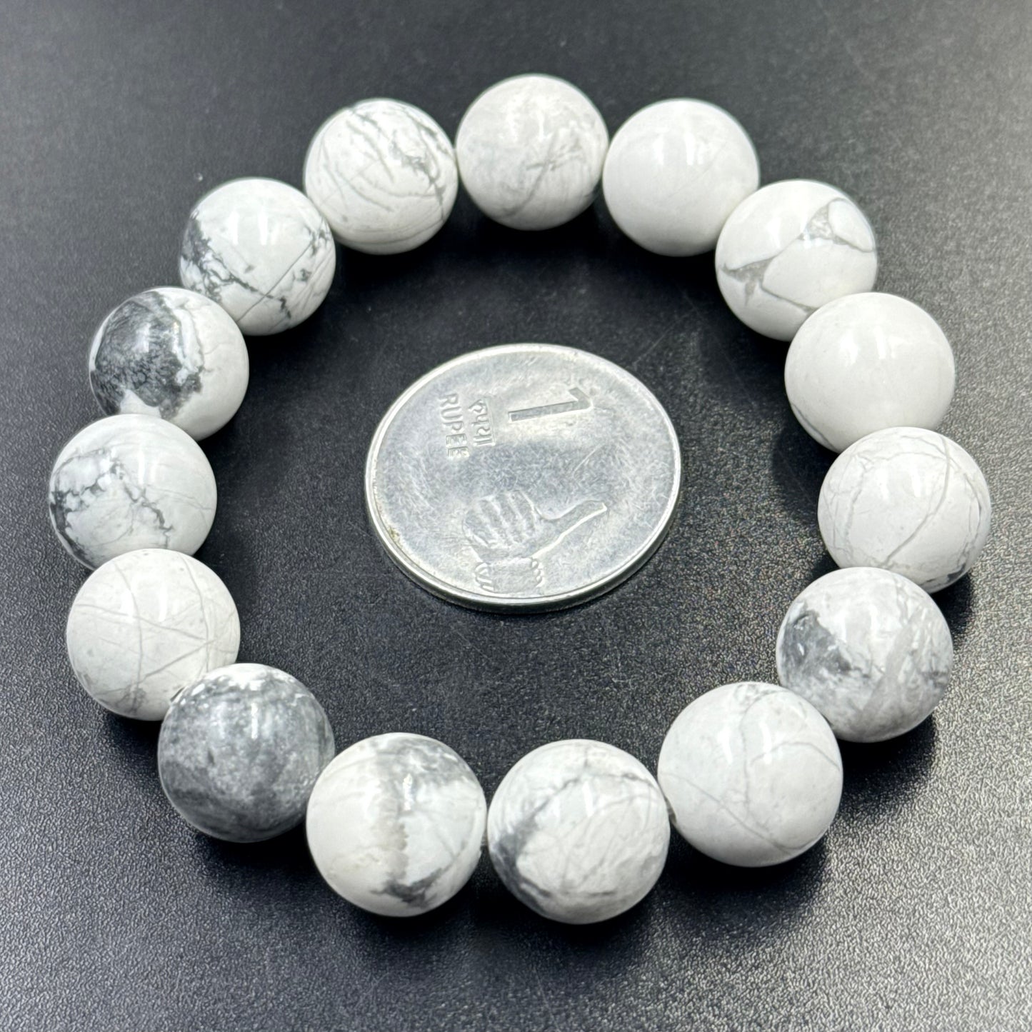 Howlite Bracelet for Calm, Stress Relief & Better Sleep