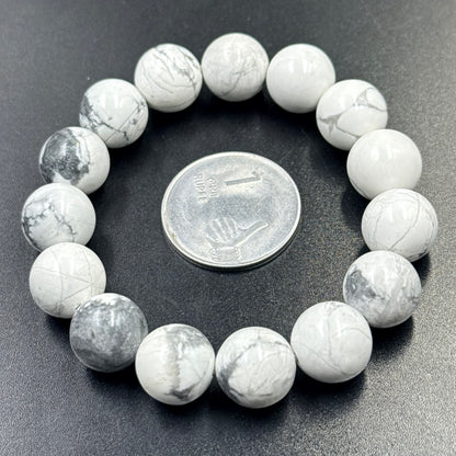Howlite Bracelet for Calm, Stress Relief & Better Sleep