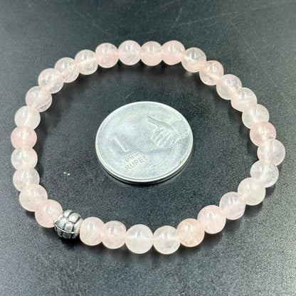 Rose Quartz 6mm Bracelet (Love & Emotional Harmony)