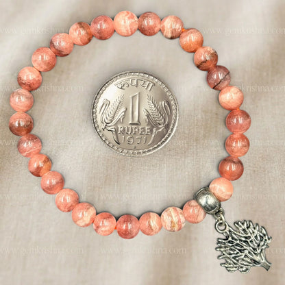 Rhodochrosite Bracelet (Love and Emotional Healing)