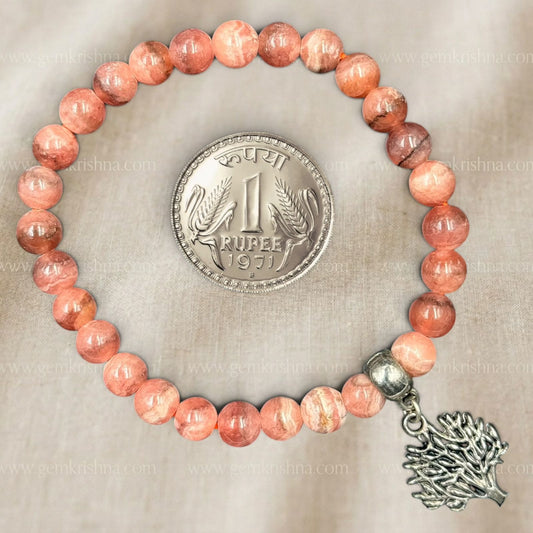 Rhodochrosite Bracelet (Love and Emotional Healing)