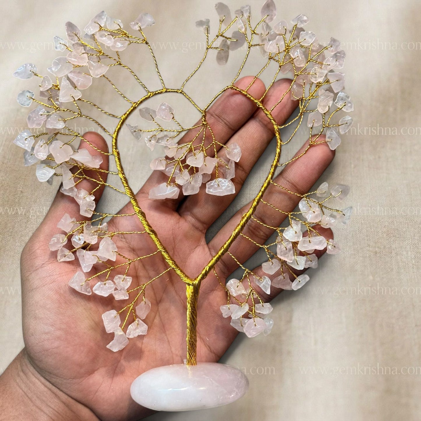 Natural Rose Quartz Chips Tree (Love and Emotional Harmony)