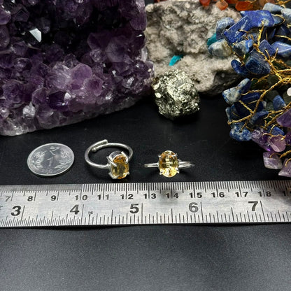 Natural Citrine Ring (Adjustable)