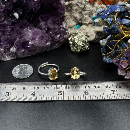 Natural Citrine Ring (Adjustable)