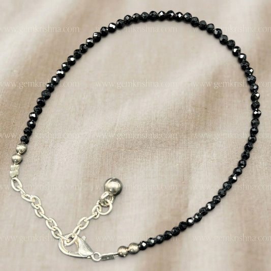 Black Tourmaline Anklet (Protection and Grounding)