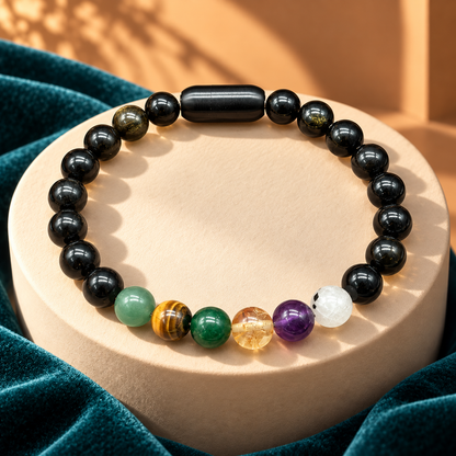 Growth, Courage & Calm Natural Gemstone Bracelet with GJSPC Certificate | GemKrishna