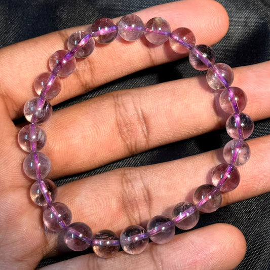 Bolivian Amethyst Bracelet (Peace and Spiritual Clarity)
