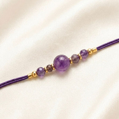 Amethyst Crystal Rakhi for Brother (Calm & Protection)