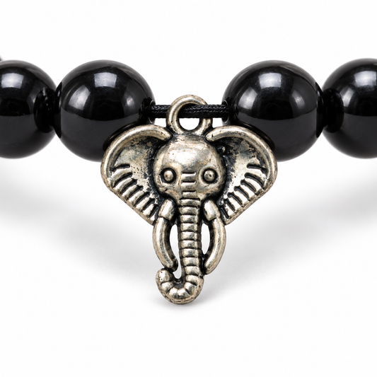 Zinc Elephant Head Charm