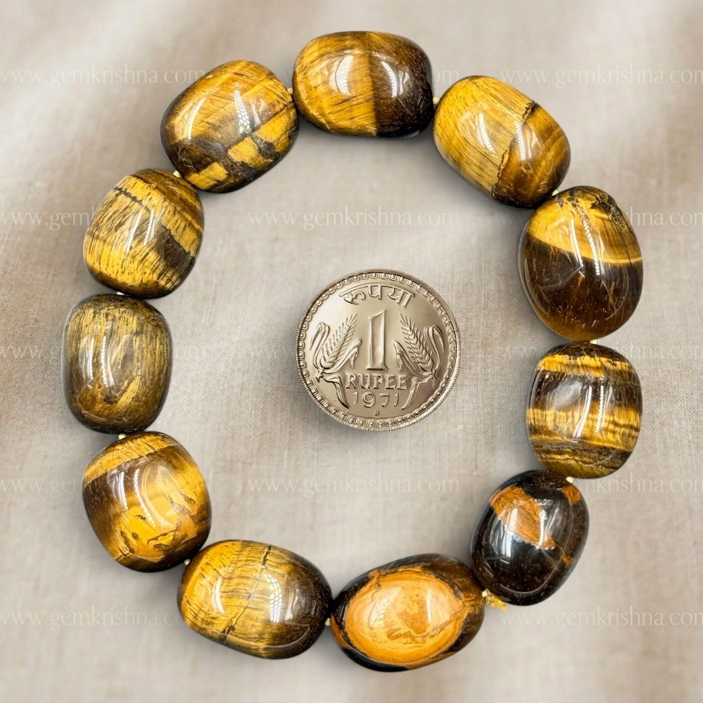 Tiger Eye Tumble Bracelet (Confidence and Protection)