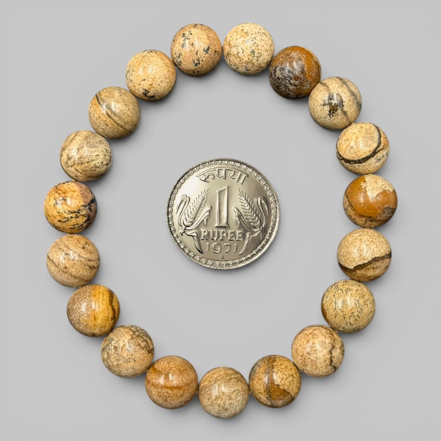 Picture Jasper Bracelet (Grounding and Inner Harmony)