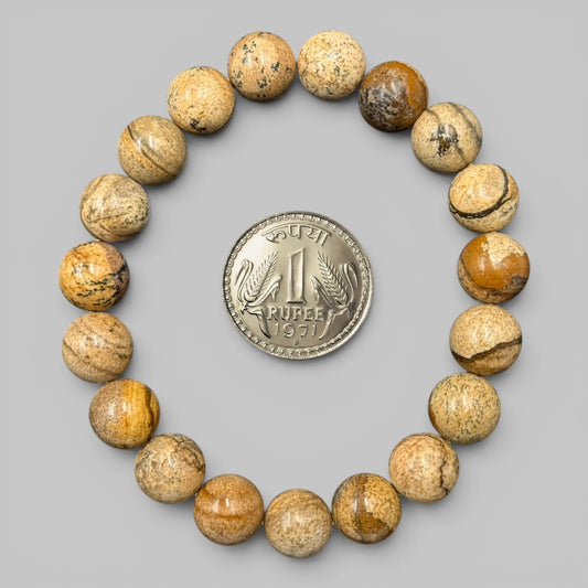 Picture Jasper Bracelet (Grounding and Inner Harmony)