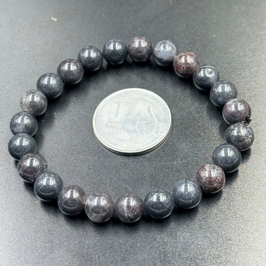 Natural Bloodstone Jasper Bracelet (Strength and Vitality)