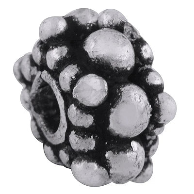 925 Sterling Silver Textured Bead – 7x5mm 1g