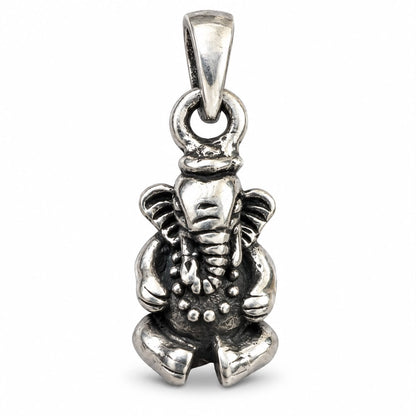 Bal Ganesh Ji Pendant – 925 Sterling Silver, Oxidised Finish (2.16 Gram)