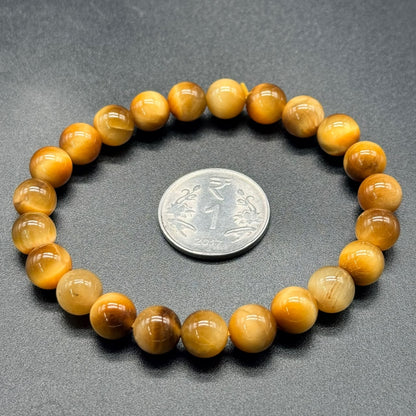 Tiger’s Eye Cat’s Eye Bracelet AAA (Protection & Confidence)