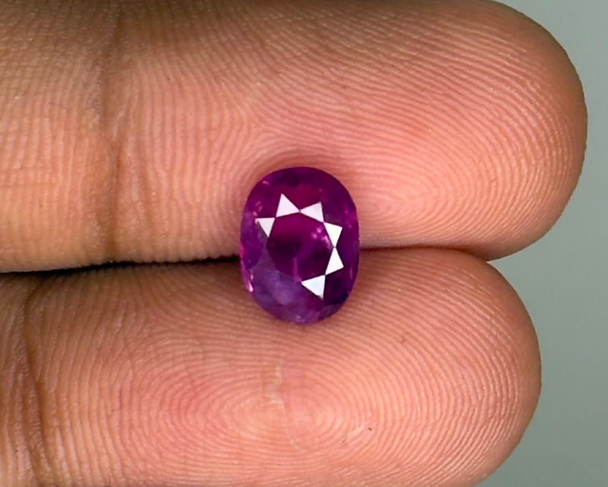 Natural Sri Lankan Ruby 2.46 Carat (No Heat) – 13829C30794 | GemKrishna