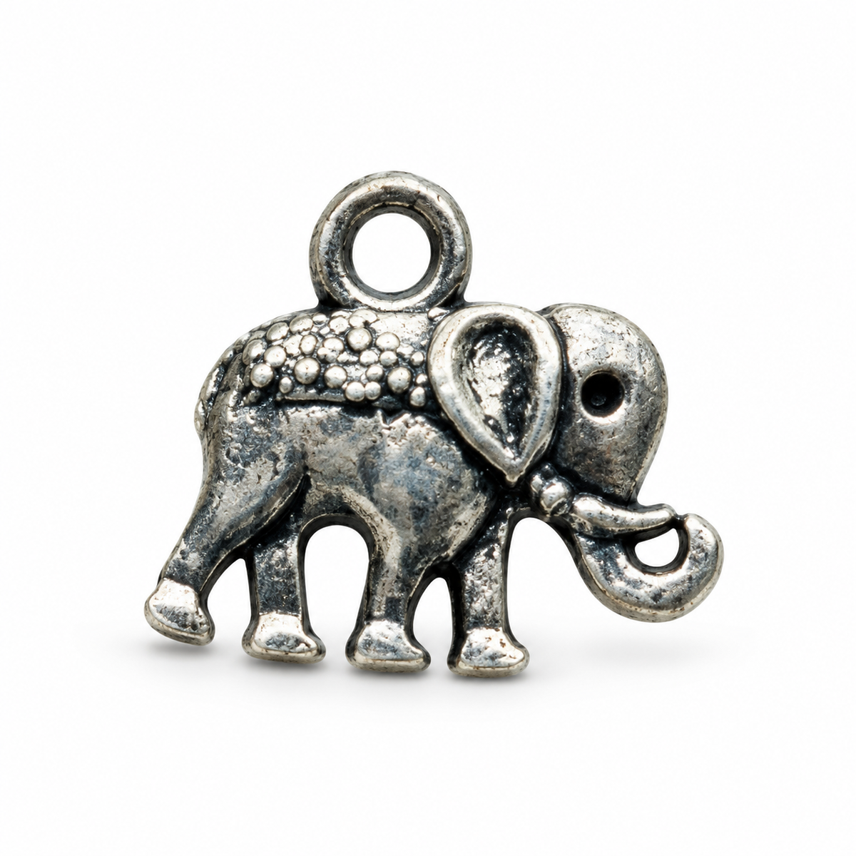 Zinc Elephant Charm