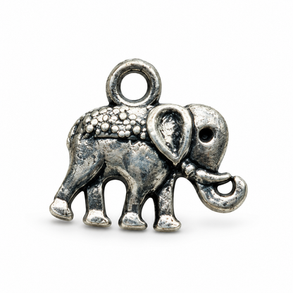 Zinc Elephant Charm