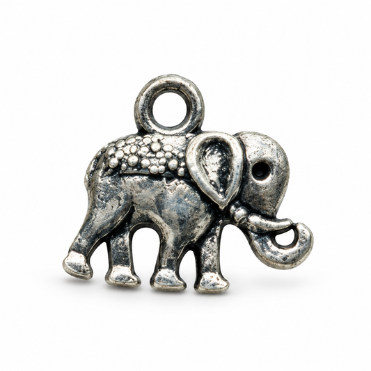 Zinc Elephant Charm