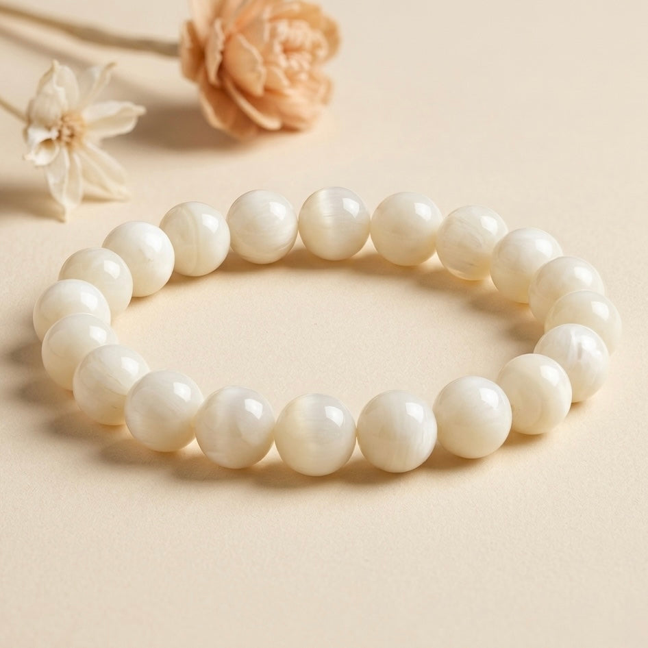 Mother of Pearl Bracelet (Calming Energy and Purity)