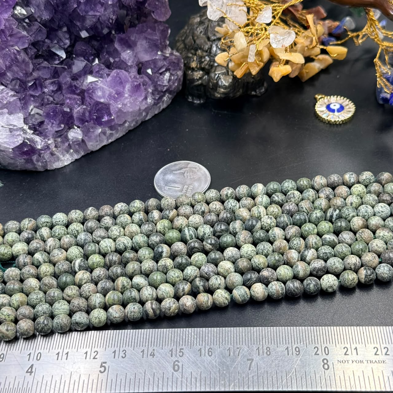 Seraphinite AA Quality Bracelet & Mala (Spiritual Growth & Heart Balance)