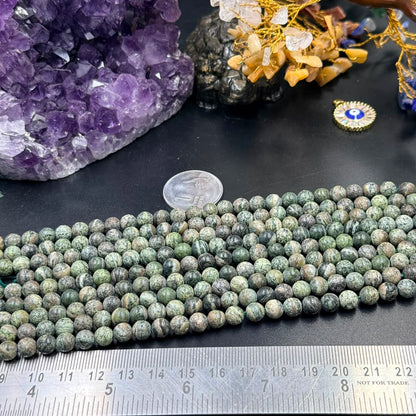 Seraphinite AA Quality Bracelet & Mala (Spiritual Growth & Heart Balance)