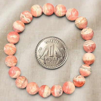 Rhodochrosite Bracelet (Love and Emotional Healing)