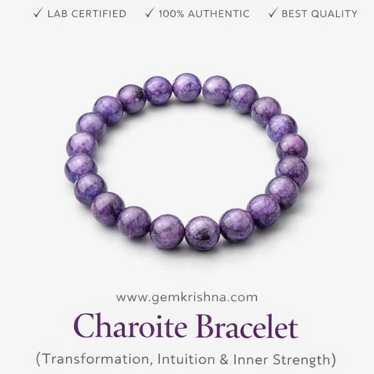 Charoite Bracelet (Transformation, Intuition & Inner Strength) premium GemKrishna product cover
