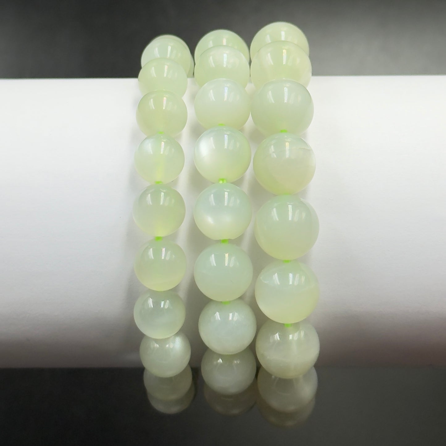Green Moonstone (Garnierite) Bracelet (Calmness and Intuition)