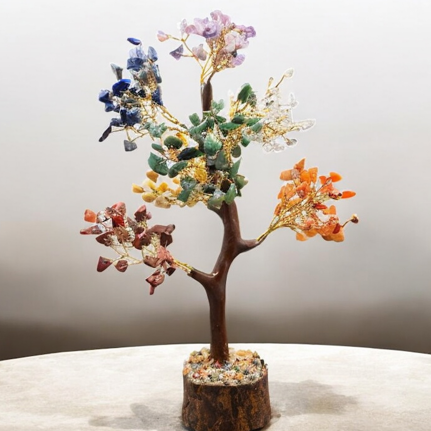 7 Chakra Natural Stone Tree