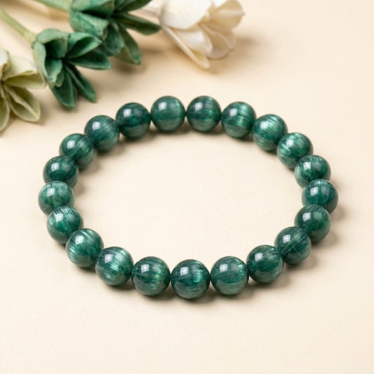 Green Kyanite Bracelet (Growth and Emotional Balance)