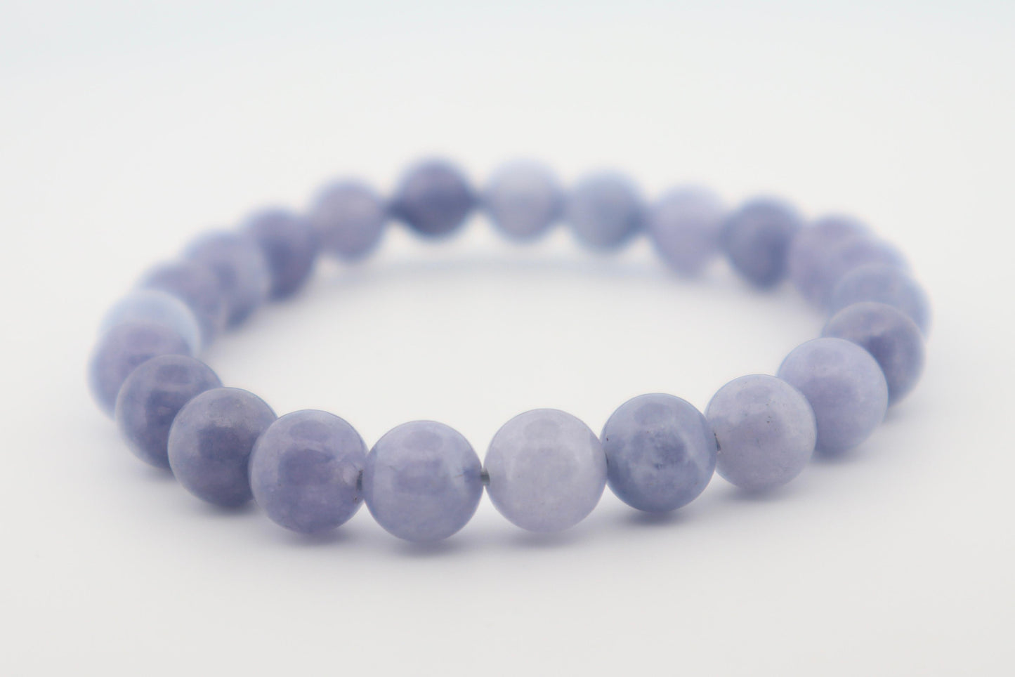 Angelite Dyed Bracelet (Enhances Expression) 😇🗣️