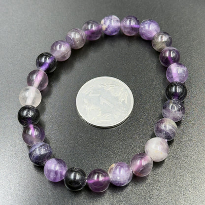 Purple Fluorite Bracelet (Intuition, Clarity and Spiritual Growth)