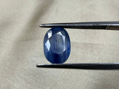 Madagascar Natural Blue Sapphire Glass Filling Treatment  6.25 carat