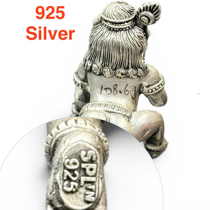 Baby Krishna (Laddoo Gopal) 925 Silver Idol Statue for Home Temples – 108.6 Grams