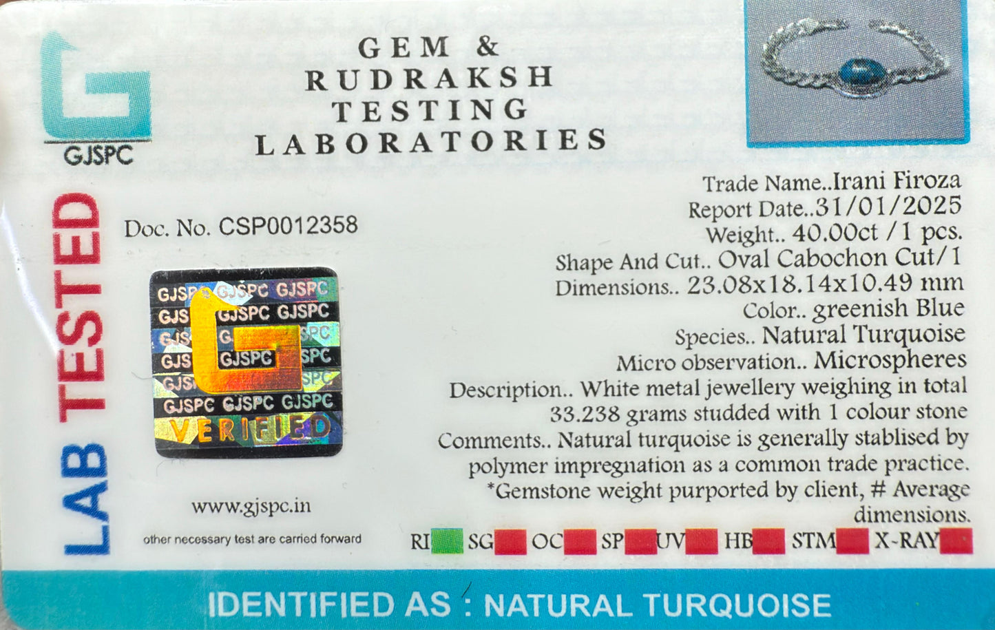 Natural Turquoise Sterling Silver Bracelet  Oval cabochon Cut