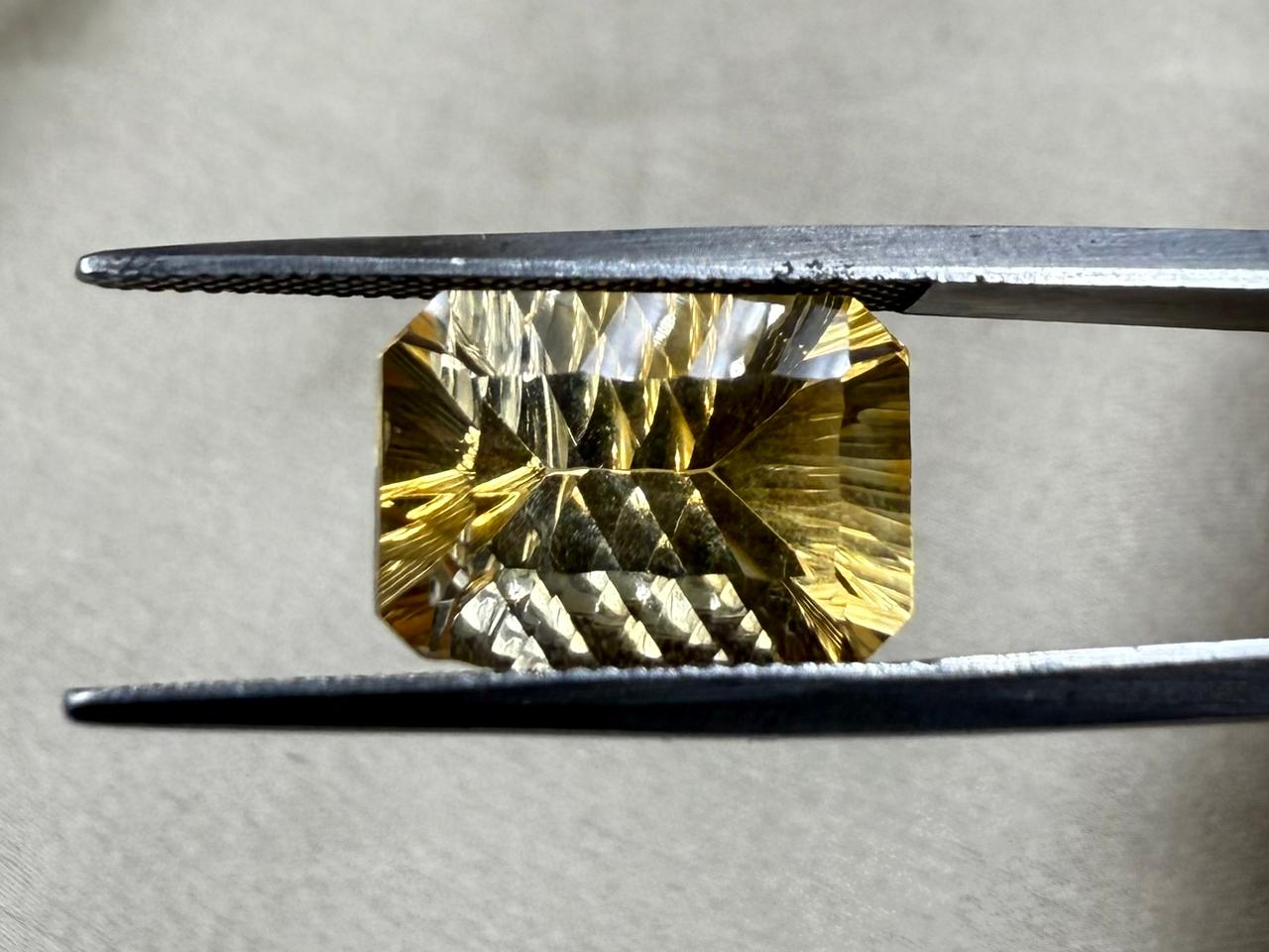 Natural Citrine  Square Cut Stone  5.85 carat