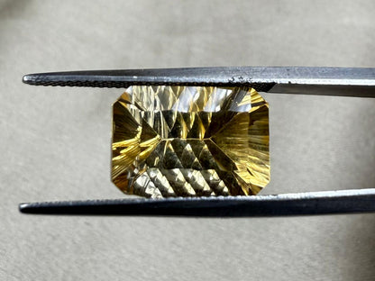 Natural Citrine  Square Cut Stone  5.85 carat