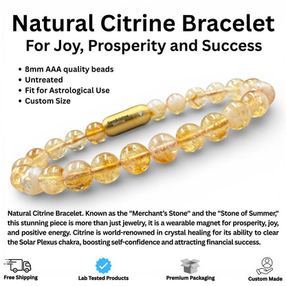 Natural Citrine Bracelet