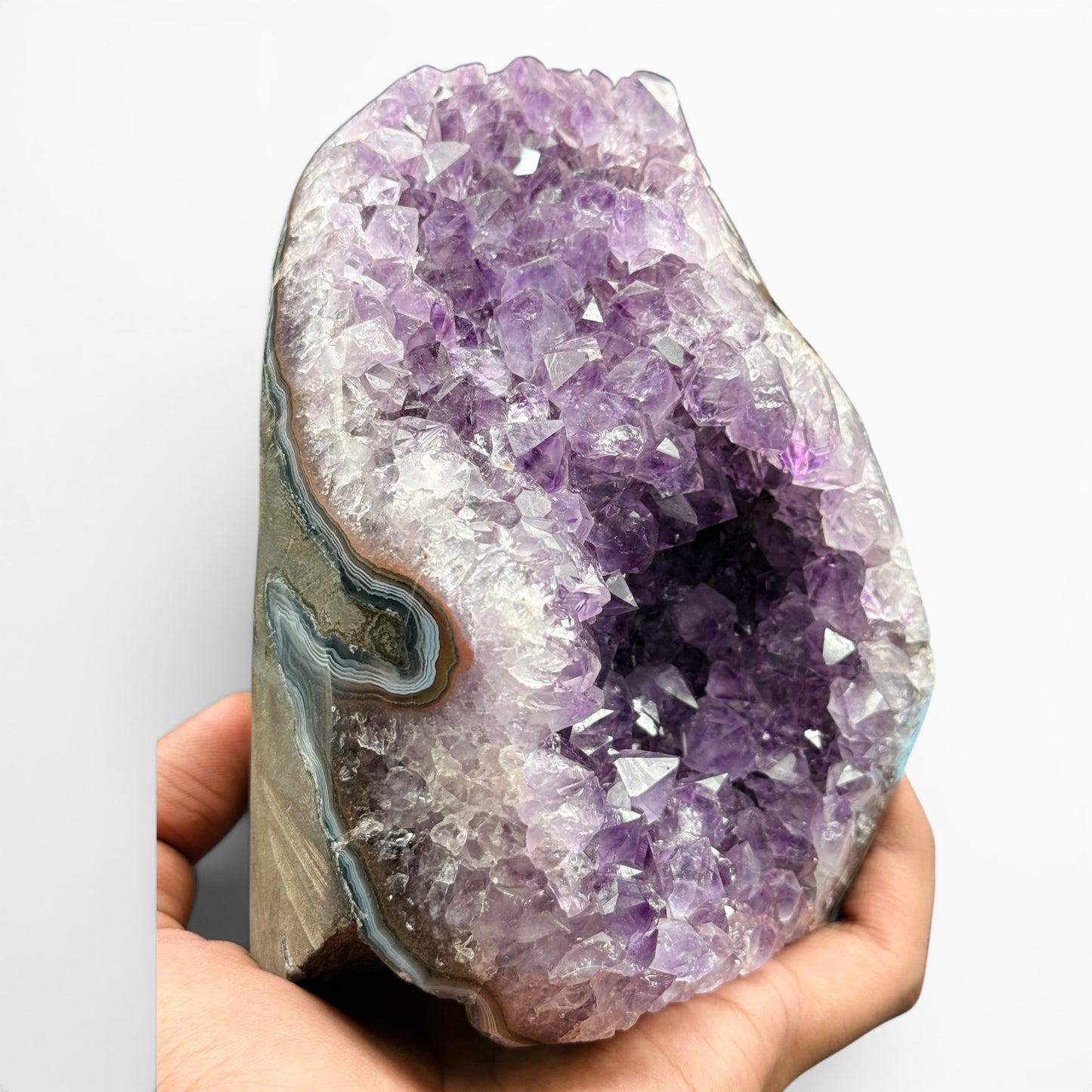 Amethyst Cluster Raw Geode Cave 2 kg