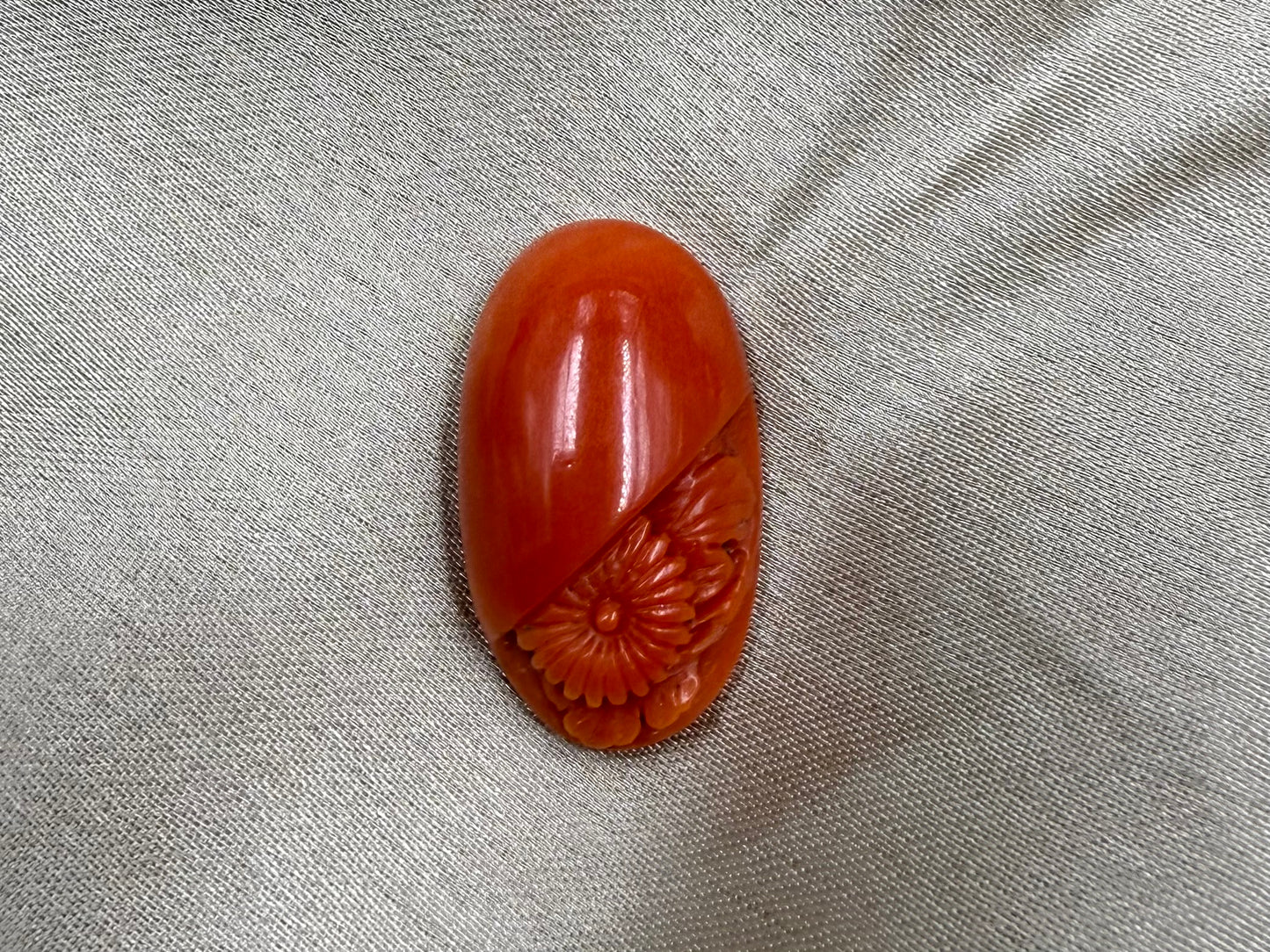 Natural Red Coral / Moonga  Floral Set (3 piece)