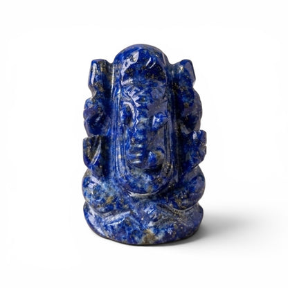Natural Lapis Lazuli Ganesh Ji Carving Figure (Communication)