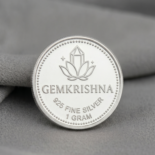 GemKrishna 925 Sterling Silver Coin – 1 Gram