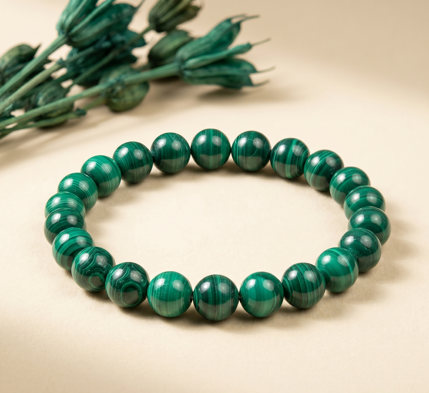 Malachite Bracelet (Transformation and Protection)