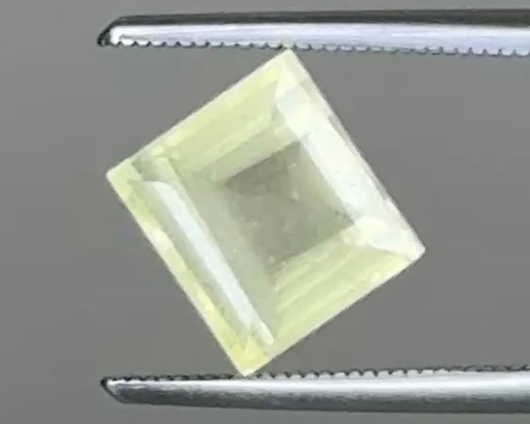 Natural Yellow Beryl 7.62 x 8.30 mm 3.26 Carat
